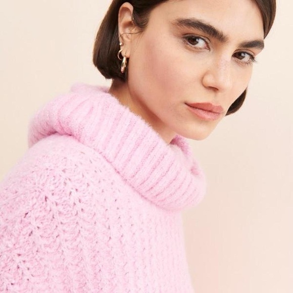 Maeve by Anthropologie Pink Turtleneck Pullover Sweater - Picture 7 of 7